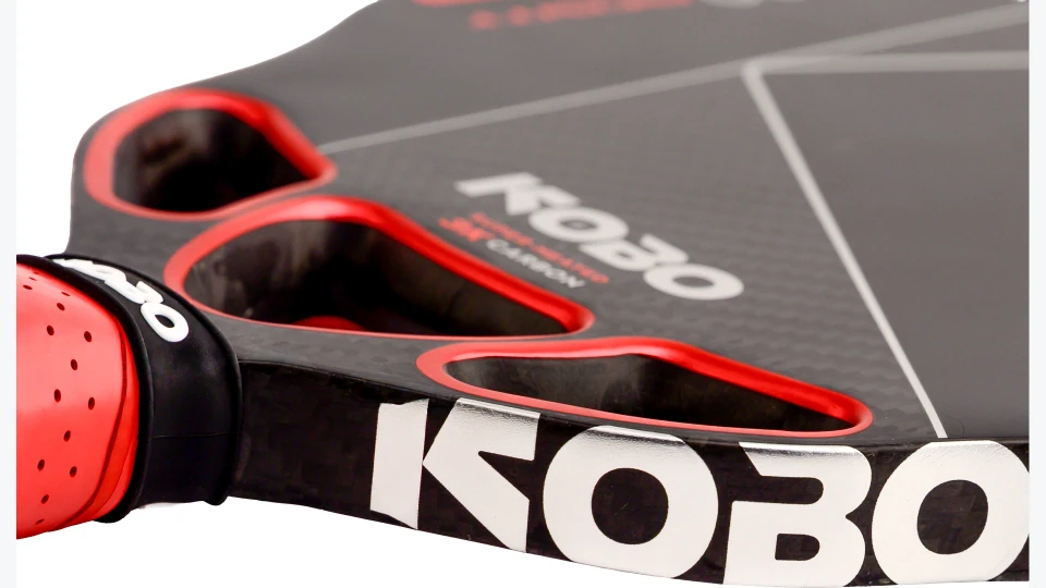 Official close-up of the KOBO Thunder AXE Silver paddle construction and air channels
