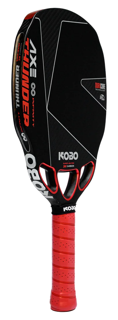 Large side view of the KOBO Thunder AXE Infinity showing its 18 mm body and complete handle