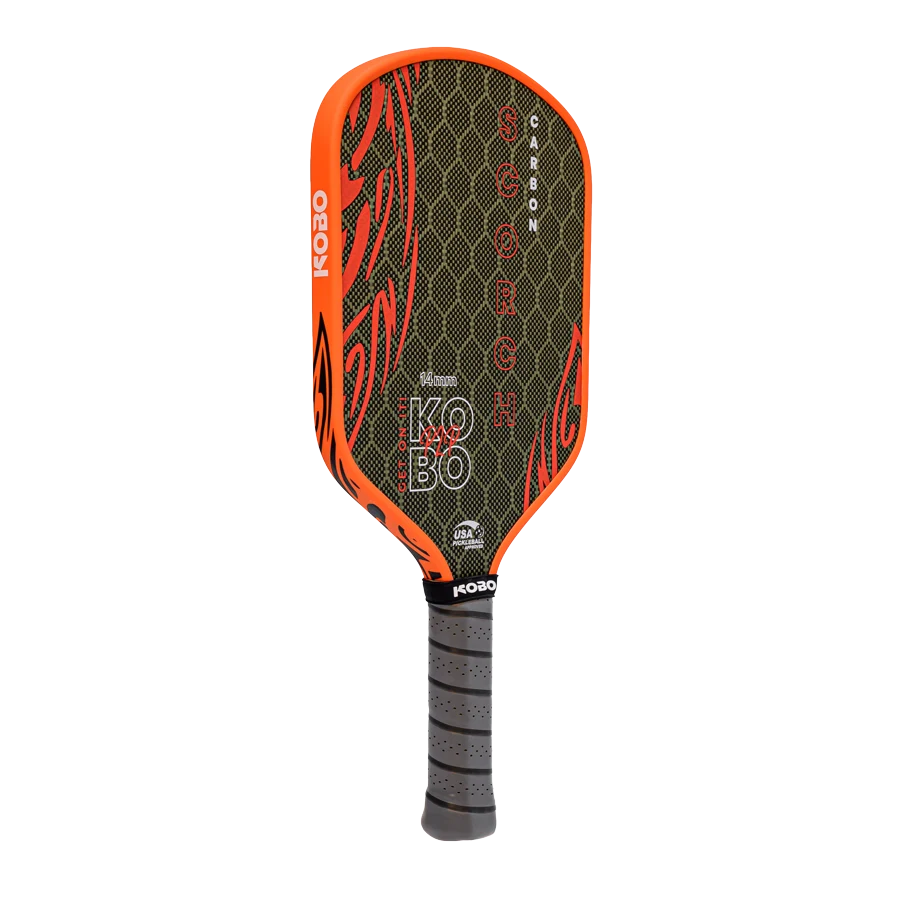 Official Scorch G4 14mm paddle with orange edge and grey grip